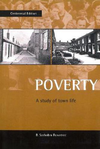 Cover image for Poverty: A study of town life