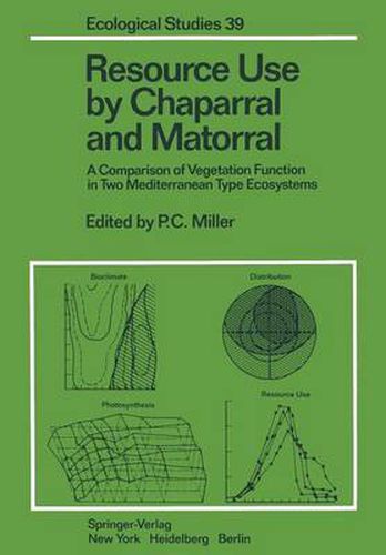 Cover image for Resource Use by Chaparral and Matorral: A Comparison of Vegetation Function in Two Mediterranean Type Ecosystems