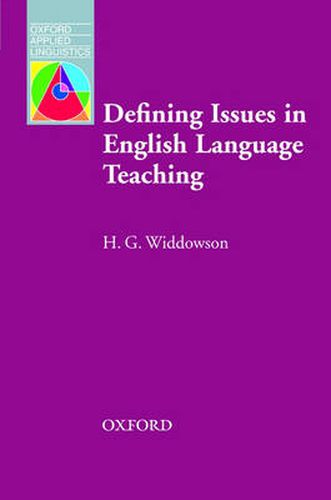 Cover image for Defining Issues in English Language Teaching