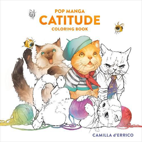 Cover image for Pop Manga Catitude Coloring Book