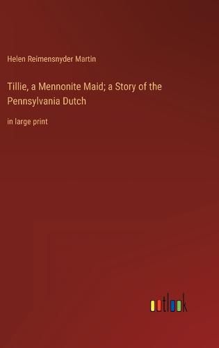 Cover image for Tillie, a Mennonite Maid; a Story of the Pennsylvania Dutch