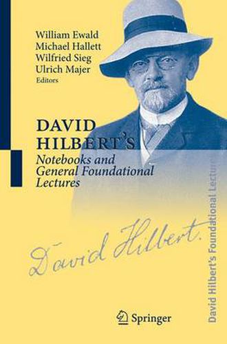 Cover image for David Hilbert's Notebooks and General Foundational Lectures