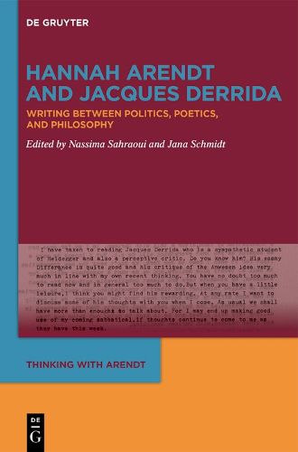 Cover image for Hannah Arendt and Jacques Derrida