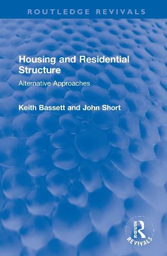 Cover image for Housing and Residential Structure: Alternative Approaches