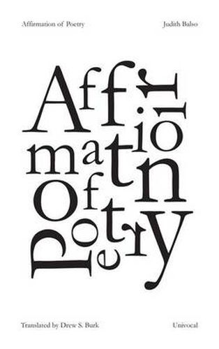 Affirmation of Poetry