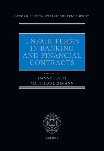 Cover image for Unfair Terms in Banking and Financial Contracts