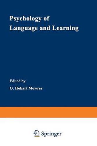 Cover image for Psychology of Language and Learning