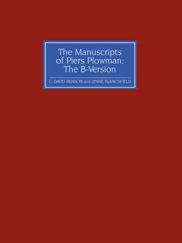 Cover image for The Manuscripts of Piers Plowman: the B-version