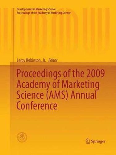 Cover image for Proceedings of the 2009 Academy of Marketing Science (AMS) Annual Conference