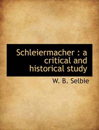 Cover image for Schleiermacher