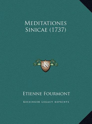 Meditationes Sinicae (1737)