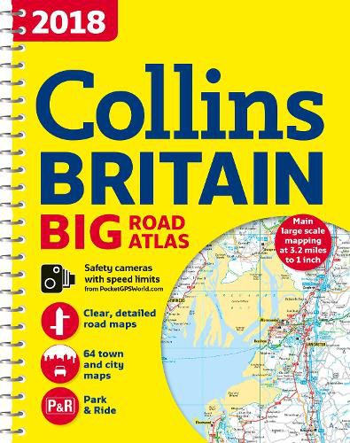 2018 Collins Big Road Atlas Britain