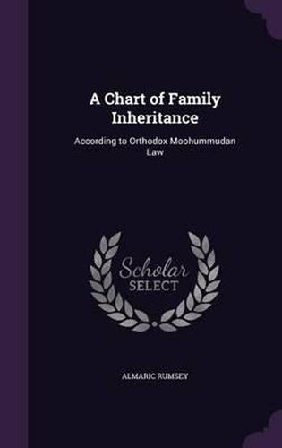 Cover image for A Chart of Family Inheritance: According to Orthodox Moohummudan Law