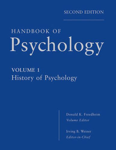 Cover image for Handbook of Psychology: History of Psychology