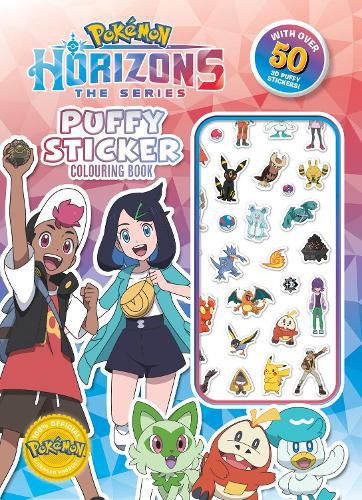 Cover image for Pokemon Horizons The Series: Puffy Sticker Colouring Book