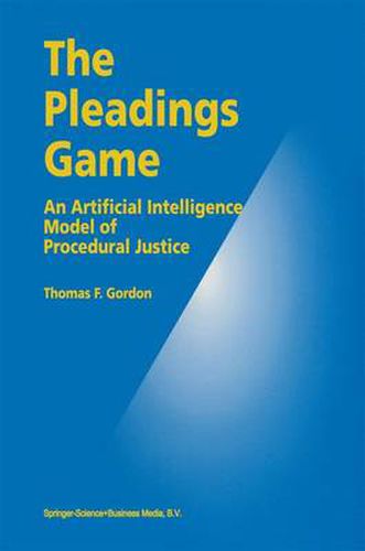 The Pleadings Game: An Artificial Intelligence Model of Procedural Justice