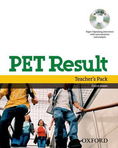 Cover image for PET Result:: Teacher's Pack (Teacher's Book with Assessment Booklet, DVD and Dictionaries Booklet)