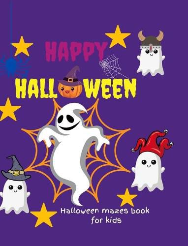 Cover image for Halloween mazes book for kids