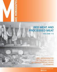 Cover image for Red Meat and Processed Meat: IARC Monographs on the Evaluation of Carcinogenic Risks to Humans