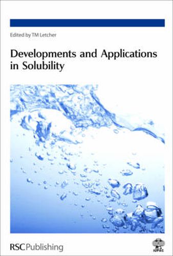 Cover image for Developments and Applications in Solubility