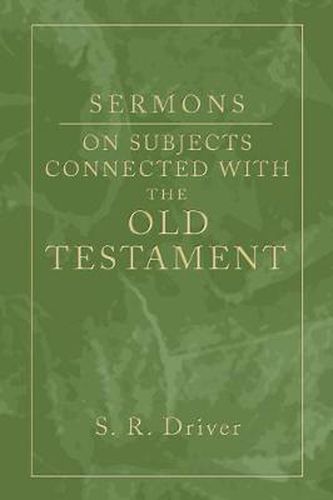 Cover image for Sermons on Subjects Connected with the Old Testament