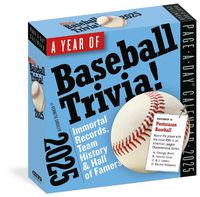 Cover image for Year of Baseball Trivia Page-A-Day (R) Calendar 2025