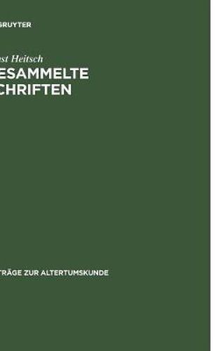 Cover image for Ernst Heitsch: Gesammelte Schriften. III