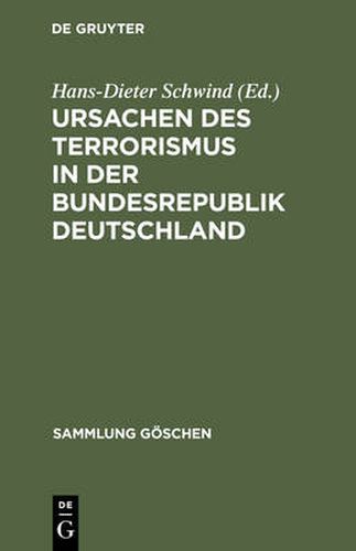 Cover image for Ursachen des Terrorismus in der Bundesrepublik Deutschland