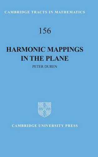 Cover image for Harmonic Mappings in the Plane