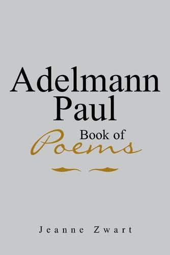 Cover image for Adelmann Paul Book of Poems