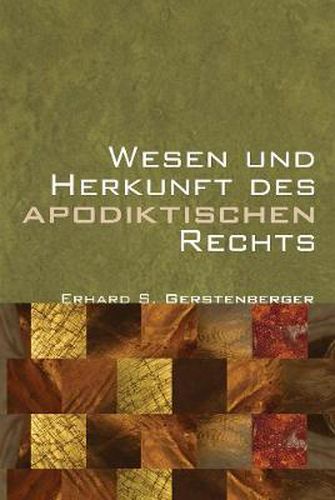 Cover image for Wesen Und Herkunft Des Apodiktischen Rechts