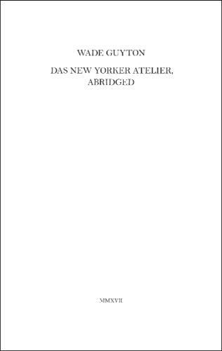 Wade Guyton: Das New Yorker Atelier, Abridged