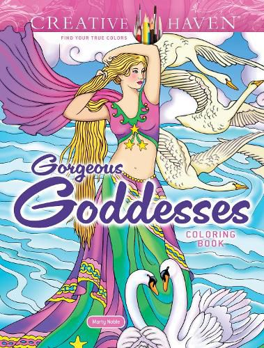 Cover image for Creative Haven Gorgeous Goddesses Coloring Book