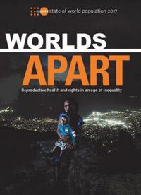 Cover image for State of World Population 2017: Worlds Apart - Reproductive Health and Rights in an Age of Inequality