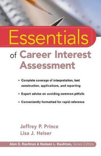 Cover image for Essentials of Career Interest Assessment