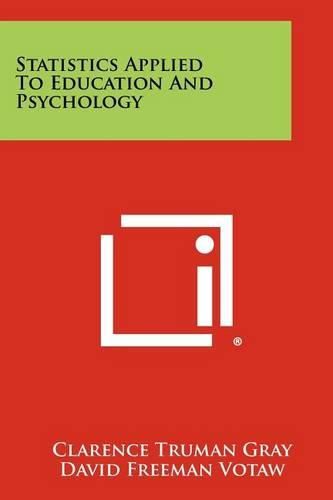 Cover image for Statistics Applied to Education and Psychology