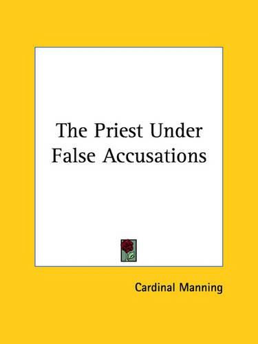 Cover image for The Priest Under False Accusations