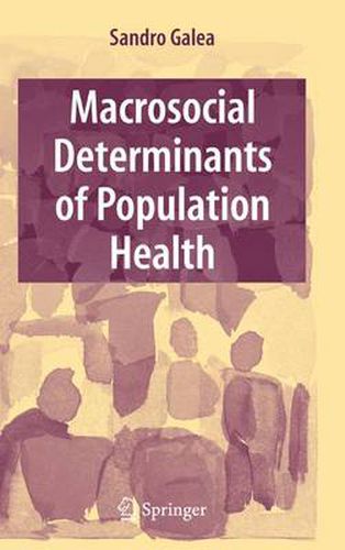 Cover image for Macrosocial Determinants of Population Health