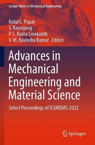 Cover image for Advances in Mechanical Engineering and Material Science
