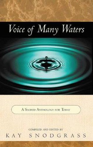 Cover image for Voice of Many Waters: A Sacred Anthology for Today