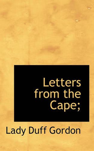 Cover image for Letters from the Cape;