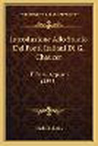 Cover image for Introduzione Allo Studio Dei Fonti Italiani Di G. Chaucer: E Primi Appunti (1895)