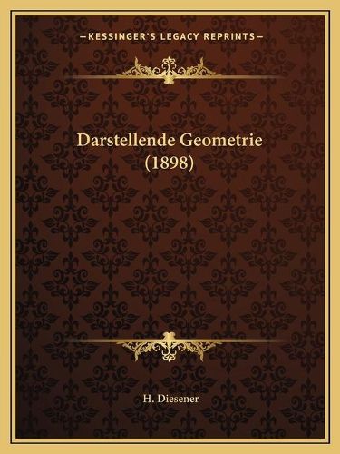 Cover image for Darstellende Geometrie (1898)