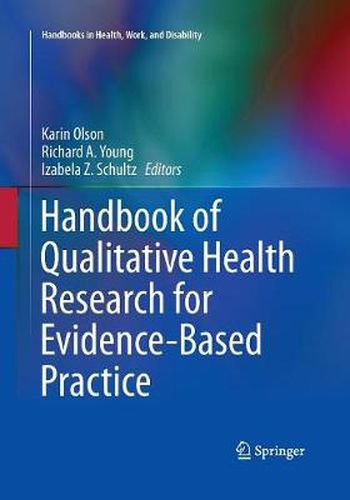 Cover image for Handbook of Qualitative Health Research for Evidence-Based Practice