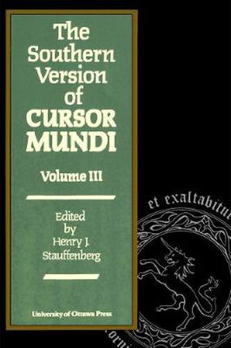 Cover image for The Southern Version of Cursor Mundi, Vol. III