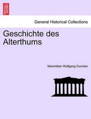 Cover image for Geschichte Des Alterthums