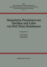 Cover image for Numerische Prozeduren