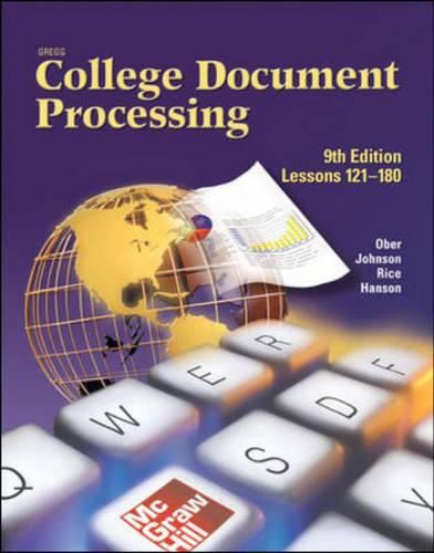 Cover image for Gregg College Keyboarding and Document Processing (GDP), Lessons 121-180, Student Text