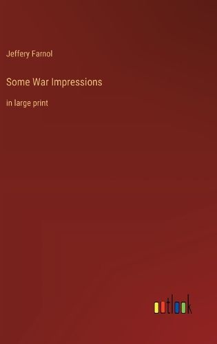 Cover image for Some War Impressions