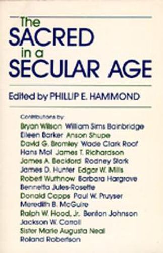 Cover image for The Sacred in a Secular Age: Toward Revision in the Scientific Study of Religion